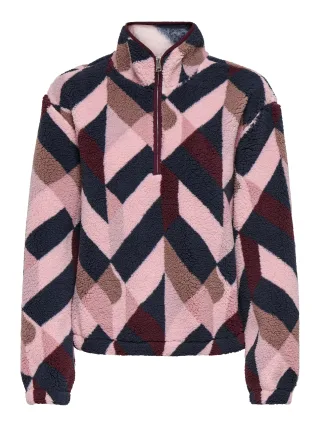 ONLY - ONLNEW DALLAS L/S HIGHNECK ZIP SWT NOOS Fig - Gr. - M