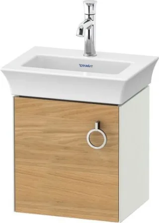 Duravit White Tulip Waschtischunterbau wandhängend Natur Eiche & Weiß Matt & Seidenmatt 384x298x410  WT4250LH536
