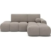 Lukas Möbel Ecksofa Ecksofa Vittario mit Bettkasten Schlaffunktion in Bubble Design, mit Bettfunktion und Stauraum in Bubble-Optik