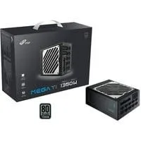 MEGA TI 1350W, PC-Netzteil schwarz, 2x 12-Pin High Power GPU, 6x PCIe, Kabelmanagement, 1350 Watt
