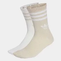 adidas Originals Sportsocken 3S GLITTER CR 2 (2-Paar) für Laufen, mit Rippbündchen, mit Glitzer auf 3-Streifen und Trefoil