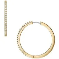 Fossil Paar Creolen Schmuck Geschenk Metall Ohrringe Ellis, mit Zirkonia (synth)
