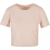 Build Your Brand Rundhalsshirt Damen Cropped Tee / Single Jersey / Kurz geschnitten