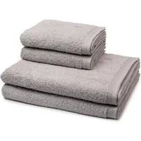 Möve Handtuch Set Superwuschel, Walkfrottee (Spar-Set, 4-St), 2 X Handtuch 2 X Duschtuch im Set - Baumwolle - Saugstark