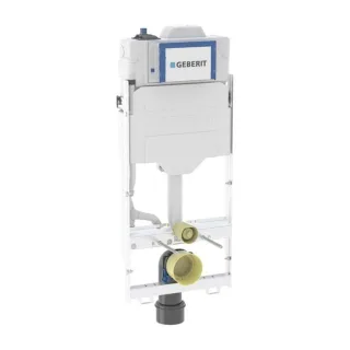 Geberit GIS Wand-WC-Element 461207002 mit Sigma, Unterputz-Spülkasten 12cm, mit Hygienespülung HS3/1 Wasseranschluss