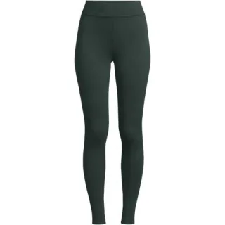 Leggings mit Plüschfutter und Tasche SERIOUS SWEATS für Damen, Damen, size: regular, Grün, Baumwoll-Mischung/Polyester-Mischung, by Lands' End