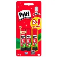 PRITT Bastelkleber Klebestift, 3x 11g