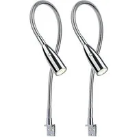 kalb Bettleuchte LED Leseleuchte Aufbauleuchte Nachttischlampe Bettlampe Leselampe, 2er Set, warmweiß