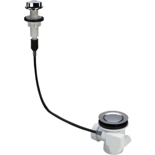 Viega Ablaufgarnitur 152550 Kunststoff weiß, G 1 1/2xDN 70, mit Bowdenzug/ohne Überlauf