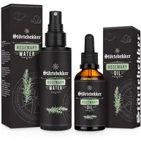 Störtebekker Haarpflege-Set Rosmarinwasser & Rosmarinöl, - das Power-Duo für Haut, Haar & Kopfhaut, vegan, tierversuchsfrei