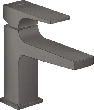 Hansgrohe Waschtischmischer 100 Metropol Brushed Black kurzer Auslauf mit Push-Open Ablaufg., 325003 32500340