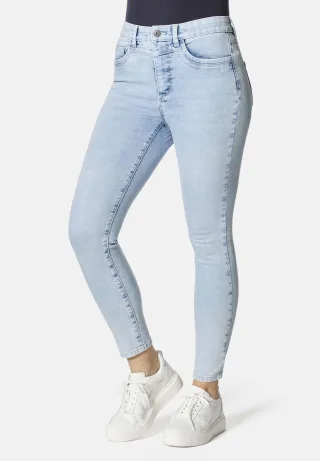 STOOKER WOMEN 5-Pocket-Jeans "Rio Fexxi Move Strass Skinny Fit Jeans" Skinny Fit Casual Clean Wash Denim Jeans Magic Shape Effekt für Damen