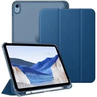 Fintie Tablet-Hülle für iPad 11 Generation 11‘’ 2025 (A16), iPad 10 Generation 10.9'' 2022, ultradünn, mit Stifthalter, transparenter Rückseite, Auto Schlaf/Wach