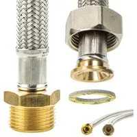 tecuro Flexschlauch Verlängerungsschlauch 3/4 Zoll DN 13, für Wasch- und Spülmaschine