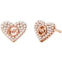 MICHAEL KORS Paar Ohrstecker Schmuck Geschenk Silber 925 Halsschmuck PREMIUM Herz, mit Zirkonia (synth)