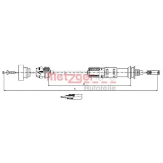Metzger Kupplungsseil Citroen Fiat Peugeot 11.3921