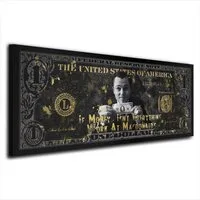 Artedinoi Leinwandbild Motivation Zitat, Wolf of Wall Street Leinwandbild Wandbild Kunstdruck, Motivations-Zitat, Broker-Motiv