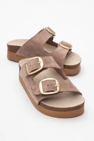 Harbor Wildleder Leder Two-Strap Sandale (Women)