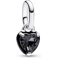 Pandora Kettenanhänger 793042C01, Anhänger Silber Schwarzes Chakra Herz