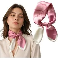 Mutig Seidentuch 100% Maulbeerseide Halstuch Damen, (elegantes quadratisches Seidentuch 68 x 68 cm, elegantes quadratisches Seidentuch 68 x 68 cm, Satin Nickituch Bandana), Kopftuch für Haare, Hals und Tasche