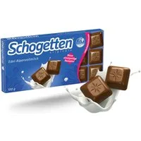Schogetten Schokolade, Schogetten Edle Alpenvollmilch Schokolade Stück für Stück 100g