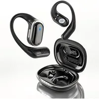 Futicare Bluetooth Kopfhörer für Laufen & Radfahren, kabellose Sport Kopfhörer Open-Ear-Kopfhörer (mit Ohrbügel, 16,2 mm Treiber, IPX7 wasserdicht, mit Ohrbügel, 16,2 mm Treiber, IPX7, 60 Std,Dual Mikrofon für Fitness)