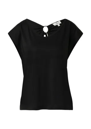 s.Oliver Red Label - Ärmelloses Relaxed-Fit-Shirt schwarz - Gr. - 34