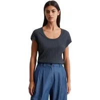 Marc O'Polo T-Shirt luftiges Strickgewebemuster, slim fit