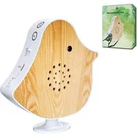 Northpoint LED Dekolicht Naturgeräusche Box Vogel Sound Box Echtholz
