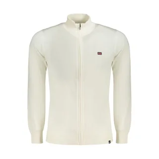 Norwegen 1963 Weißer Baumwollpullover für Herren
