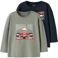 Name It T-Shirt NMMVUX 2P LS TOP (Packung, 2-tlg) Baumwollmischung