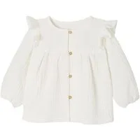 vertbaudet Langarmhemd Mädchen Baby Volant-Bluse