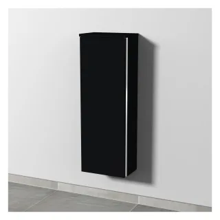 Sanipa 3way Mittelschrank mit 1 Tür, Schwarz-Matt, BS16608 BS16608