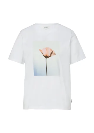 s.Oliver - T-Shirt weiß - Gr. - 48