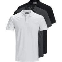 Jack & Jones Poloshirt Basic (3-tlg., 3er Pack) slimfit / figurbetont geschnitten