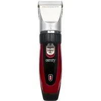 Camry Hundeschermaschine CR 2821 Tierhaarschneider Akku, Profi Schermaschine für Hunde, leise, Felltrimmer mit Keramikmesser, Titan-Schneidkopf, Ersatzakku, Schwarz
