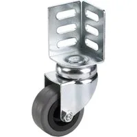 Dörner + Helmer Möbelrolle Lenkrolle mit Winkelblech 50 x 22 mm, Tragkr. 40