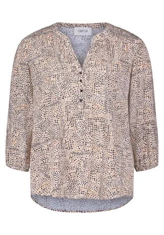 CARTOON - Casual-Bluse weiß/braun - Gr. - 36