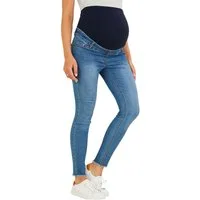 vertbaudet Umstandsjeans 7/8 Slim-Fit-Jeans für die Schwangerschaft, Bundweite verstellbar