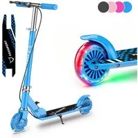 FOXSPORT Cityroller Kick Scooter Faltbarer Kinderoller, 1 km/h, (Set, mit Schutzblechen), klappbar&höhenverstellbar Scooter 4.7 Zoll Räder Maximale 50 kg