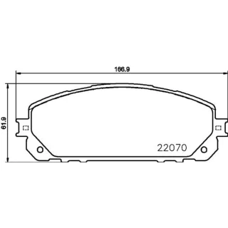 Hella Bremsbel?ge vorne Jeep Cherokee 8DB355023-391