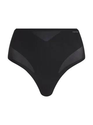 SCULPTED FIRM MESH THONG black - Gr. - S