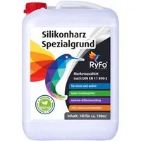 RyFo Colors Fassadengrundierung Silikonharz Spezialgrund, 1-tlg., 1l reicht für ca.10m², 1x streichen, gebrauchsfertig, Untergrund verfestigend, diffusionsfähig, alkalibeständig