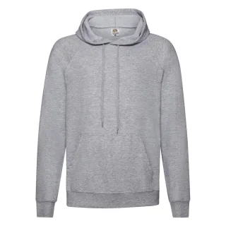Fruit of the Loom - Sweatshirt mit Kapuze für Herren/Damen Unisex (Grau meliert)