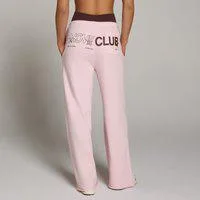 MP Damen Move Club Graphic Lightweight Loopback Straight Leg Joggers - Blush - L