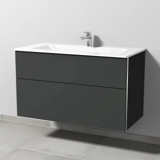 Sanipa 3way Glas-Set Glas-Waschtisch und Unterbau (BP204) 582x1000x487 BP2041B