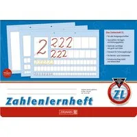 BRUNNEN Schulheft Zahlenlernheft Lineatur ZL, DIN A4 ab 1. Klasse