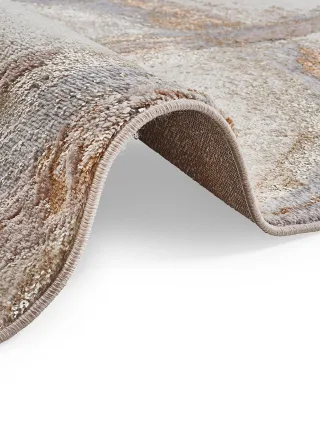 bonprix Teppich in moderner Musterung, beige, Gr.120x180 cm, Harmonische Farben auf herrlich weicher Veloursqualität