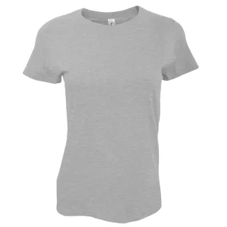 SOLS Womens/Ladies Imperial Heavy Short Sleeve T-Shirt (Grau meliert)