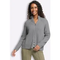 heine Strickjacke Strickjacke Langarm Grobstrick, Rippoptik